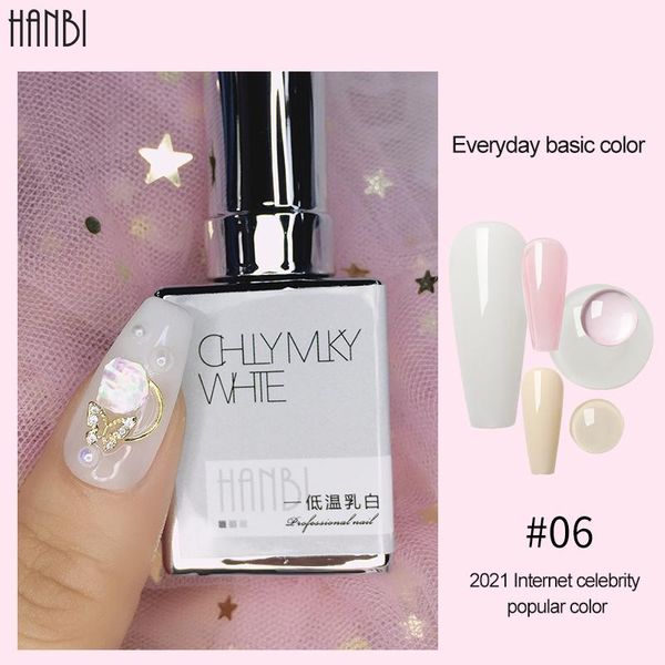nail gel hanbi 10 color base polish for diy manicure vernis coat uv led varnish soak off art, Red;pink